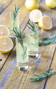 Fresh Rosemary and Lemon Liqueur